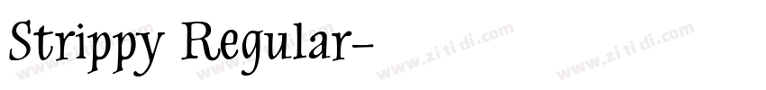 Strippy Regular字体转换